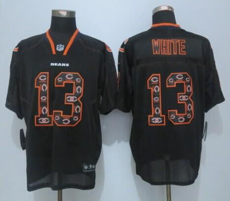 Nike Chicago Bears 13 Kevin White New Lights Out Black NFL Elite Jersey