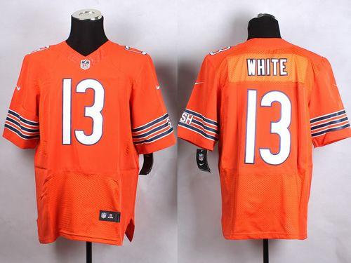 Nike Chicago Bears 13 Kevin White Orange Alternate NFL Elite Jersey