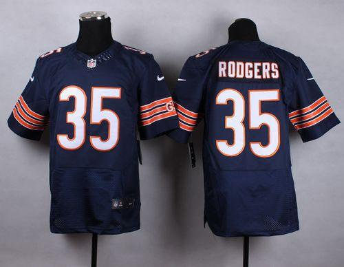 Nike Chicago Bears 35 Jacquizz Rodgers Navy Blue Team Color NFL Elite Jersey