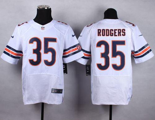 Nike Chicago Bears 35 Jacquizz Rodgers White NFL Elite Jersey
