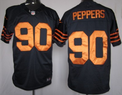 Nike Chicago Bears 90 Julius Peppers Blue With Orange Game Jersey