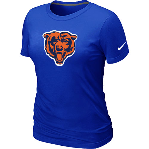 Nike Chicago Bears Black Tean Logo Women's Blue T-Shirt