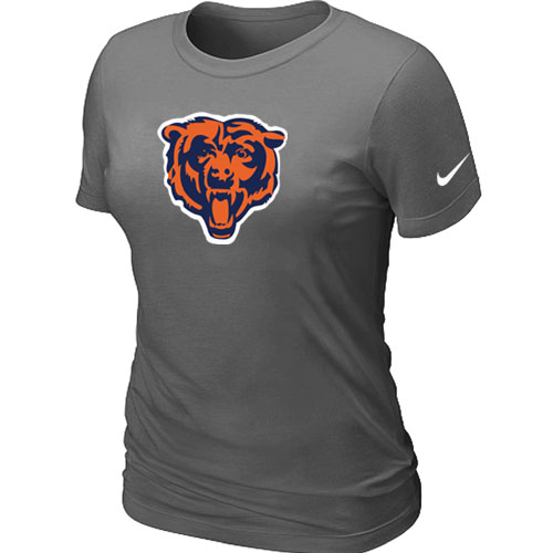 Nike Chicago Bears Black Tean Logo Women's D.Grey T-Shirt
