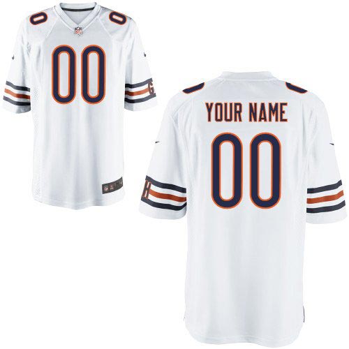 Nike Chicago Bears Customized Game White Jersey