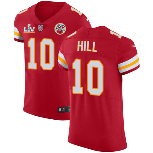 Nike Chiefs #10 Tyreek Hill Red Team Color Men's Super Bowl LV Bound Stitched NFL Vapor Untouchable Elite Jersey