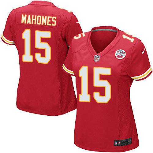Nike Chiefs #15 Patrick Mahomes Red Team Color Women's Stitched NFL Elite Jersey