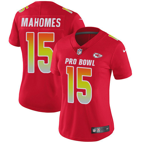 Nike Chiefs #15 Patrick Mahomes Red Women's Stitched NFL Limited AFC 2019 Pro Bowl Jersey