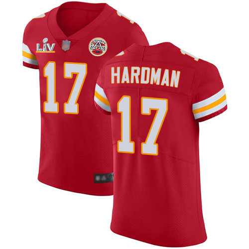 Nike Chiefs #17 Mecole Hardman Red Team Color Men's Super Bowl LV Bound Stitched NFL Vapor Untouchable Elite Jersey