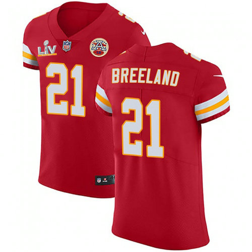 Nike Chiefs #21 Bashaud Breeland Red Team Color Men's Super Bowl LV Bound Stitched NFL Vapor Untouchable Elite Jersey