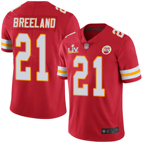 Nike Chiefs #21 Bashaud Breeland Red Team Color Youth Super Bowl LV Bound Stitched NFL Vapor Untouchable Limited Jersey