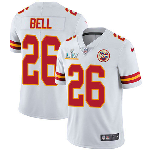 Nike Chiefs #26 Le'Veon Bell White Youth Super Bowl LV Bound Stitched NFL Vapor Untouchable Limited Jersey