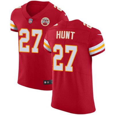 Nike Chiefs #27 Kareem Hunt Red Team Color Men's Stitched NFL Vapor Untouchable Elite Jersey