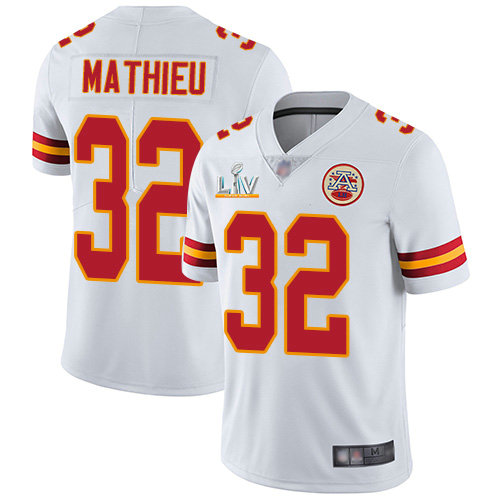 Nike Chiefs #32 Tyrann Mathieu White Youth Super Bowl LV Bound Stitched NFL Vapor Untouchable Limited Jersey