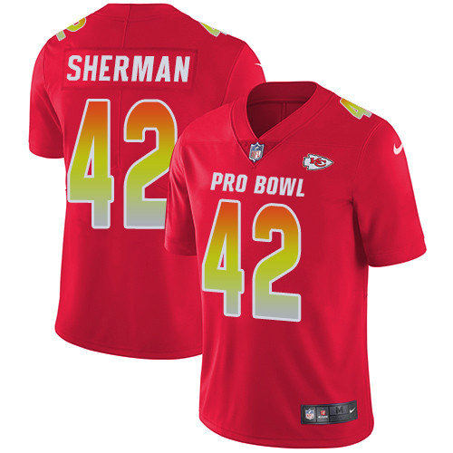 Nike Chiefs #42 Anthony Sherman Red Youth Stitched NFL Limited AFC 2019 Pro Bowl Jersey
