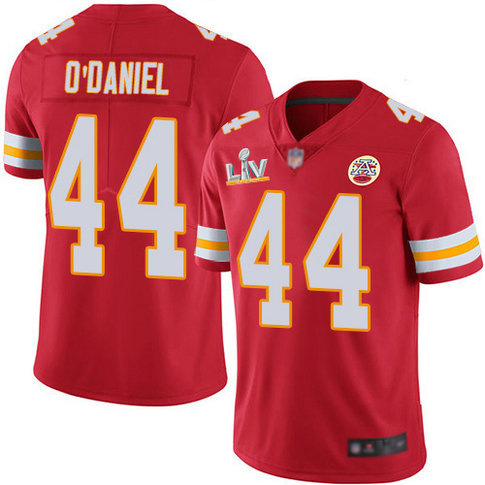 Nike Chiefs #44 Dorian O'Daniel Red Team Color Men's Super Bowl LV Bound Stitched NFL Vapor Untouchable Limited Jersey