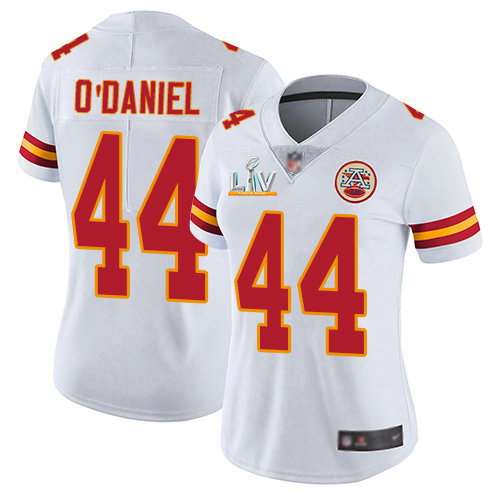 Nike Chiefs #44 Dorian O'Daniel White Women's Super Bowl LV Bound Stitched NFL Vapor Untouchable Limited Jersey