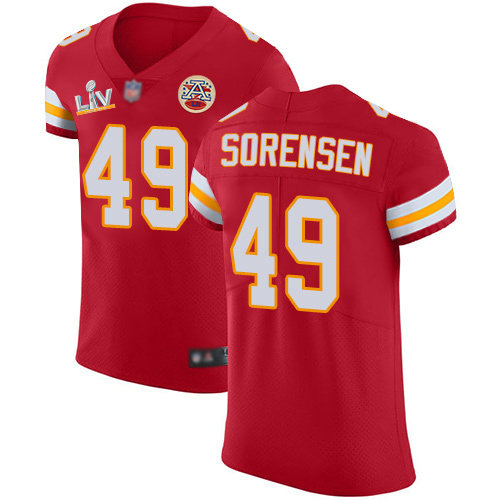Nike Chiefs #49 Daniel Sorensen Red Team Color Men's Super Bowl LV Bound Stitched NFL Vapor Untouchable Elite Jersey