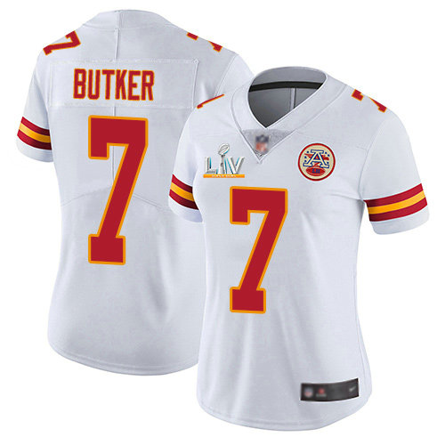 Nike Chiefs #7 Harrison Butker White Women's Super Bowl LV Bound Stitched NFL Vapor Untouchable Limited Jersey