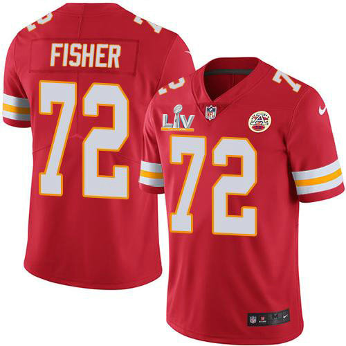 Nike Chiefs #72 Eric Fisher Red Team Color Youth Super Bowl LV Bound Stitched NFL Vapor Untouchable Limited Jersey