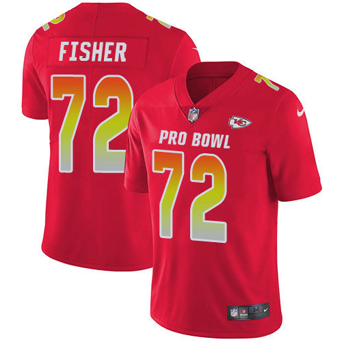 Nike Chiefs #72 Eric Fisher Red Youth Stitched NFL Limited AFC 2019 Pro Bowl Jersey