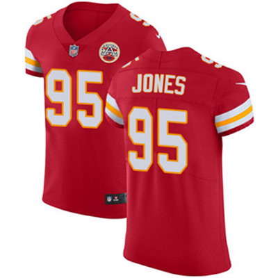 Nike Chiefs #95 Chris Jones Red Team Color Men's Stitched NFL Vapor Untouchable Elite Jersey