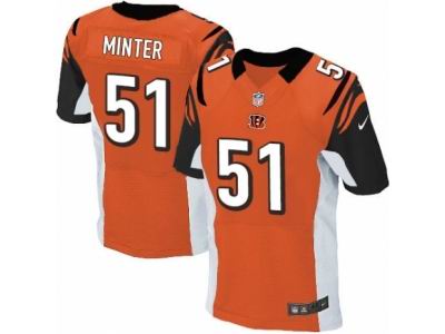 Nike Cincinnati Bengals #51 Kevin Minter Elite Orange Jersey