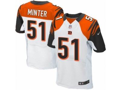 Nike Cincinnati Bengals #51 Kevin Minter Elite White NFL Jersey