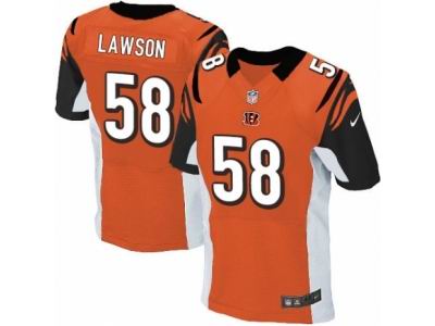 Nike Cincinnati Bengals #58 Carl Lawson Elite Orange Jersey