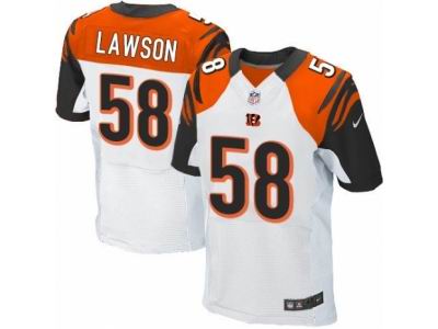 Nike Cincinnati Bengals #58 Carl Lawson Elite White NFL Jersey