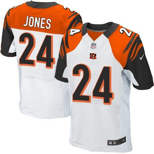 Nike Cincinnati Bengals 24 Adam Jones White NFL Elite Jersey