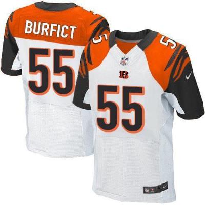 Nike Cincinnati Bengals 55 Vontaze Burfict White Men-s Stitched Elite NFL Jerseys