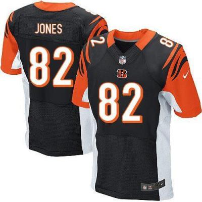 Nike Cincinnati Bengals 82 Marvin Jones Black Team Color Men-s Stitched NFL Elite Jersey