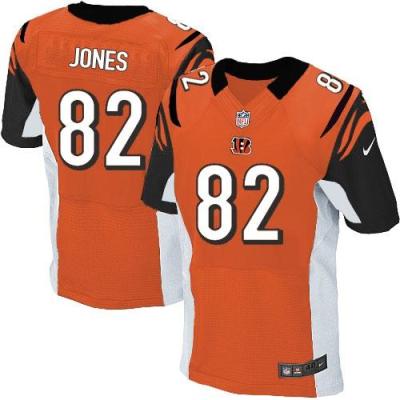 Nike Cincinnati Bengals 82 Marvin Jones Orange Alternate Men-s Stitched NFL Elite Jersey
