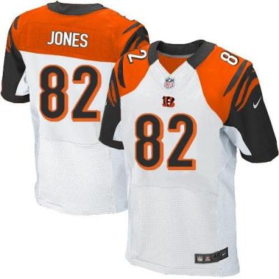 Nike Cincinnati Bengals 82 Marvin Jones White Men-s Stitched NFL Elite Jersey