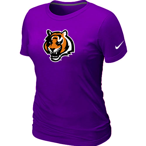 Nike Cincinnati Bengals Tean Logo Women's Purple T-Shirt