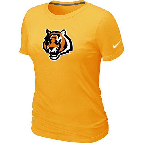 Nike Cincinnati Bengals Tean Logo Women's Yellow T-Shirt