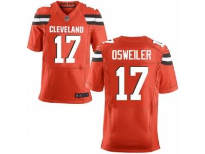 Nike Cleveland Browns #17 Brock Osweiler Elite Orange Jersey