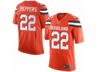 Nike Cleveland Browns #22 Jabrill Peppers Elite Orange Jersey