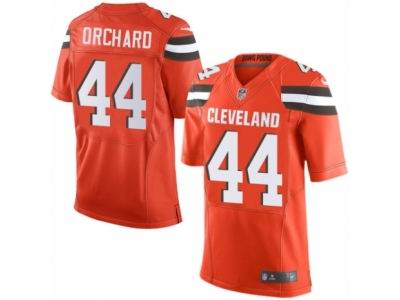 Nike Cleveland Browns #44 Nate Orchard Elite Orange Jersey