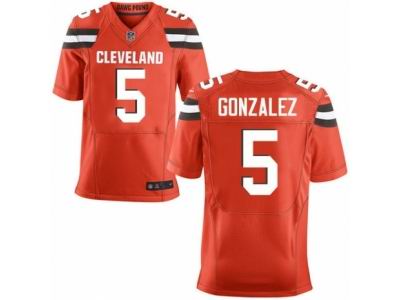 Nike Cleveland Browns #5 Zane Gonzalez Elite Orange Jersey