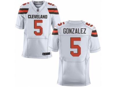 Nike Cleveland Browns #5 Zane Gonzalez Elite White NFL Jersey