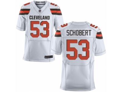 Nike Cleveland Browns #53 Joe Schobert Elite White NFL Jersey