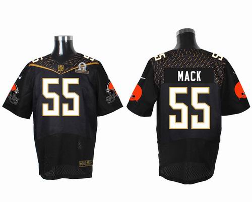 Nike Cleveland Browns #55 Alex Mack black 2016 Pro Bowl Elite Jersey