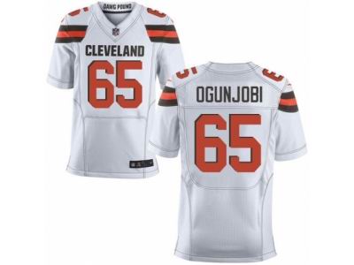 Nike Cleveland Browns #65 Larry Ogunjobi Elite White NFL Jersey