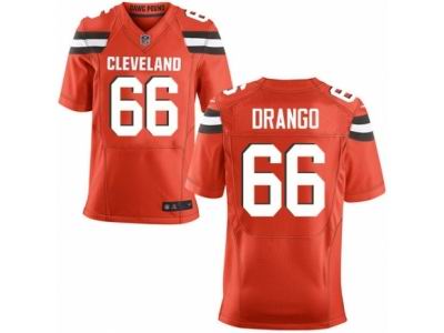 Nike Cleveland Browns #66 Spencer Drango Elite Orange Jersey