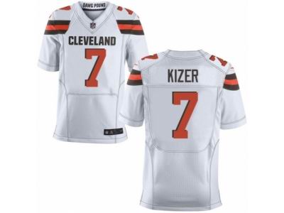 Nike Cleveland Browns #7 DeShone Kizer Elite White NFL Jersey