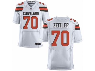Nike Cleveland Browns #70 Kevin Zeitler Elite White NFL Jersey