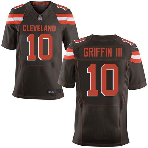 Nike Cleveland Browns 10 Robert Griffin III Brown Team Color NFL New Elite Jersey