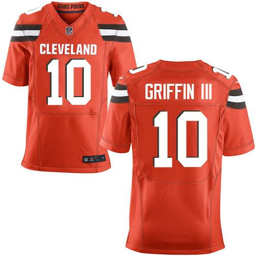 Nike Cleveland Browns 10 Robert Griffin III Orange Alternate NFL New Elite Jersey