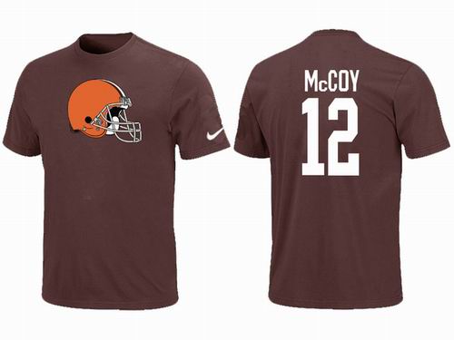 Nike Cleveland Browns 12 Colt McCoy brown T-Shirt